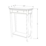 Charlotte Bayur Wood Console Table with Storage Drawer - Image 15