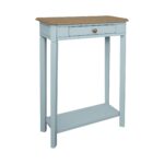 Charlotte Bayur Wood Console Table with Storage Drawer - Image 13