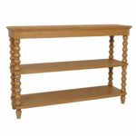Elanor Turned Leg Console Table With Two Shelves