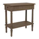 Marisol Solid Wood Side Table with Shelf