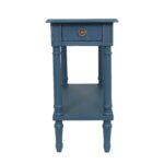 Marisol Solid Wood Side Table with Shelf - Image 12