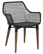 Claude Woven Rattan Outdoor Accent Chair - Image 6