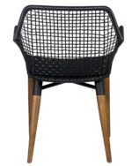 Claude Woven Rattan Outdoor Accent Chair - Image 8