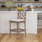 Stacie Rattan Lattice Back Stool - Image 19