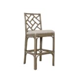 Stacie Rattan Lattice Back Stool - Image 18