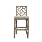 Stacie Rattan Lattice Back Stool - Image 21