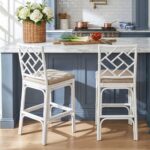 Stacie Rattan Lattice Back Stool - Image 24