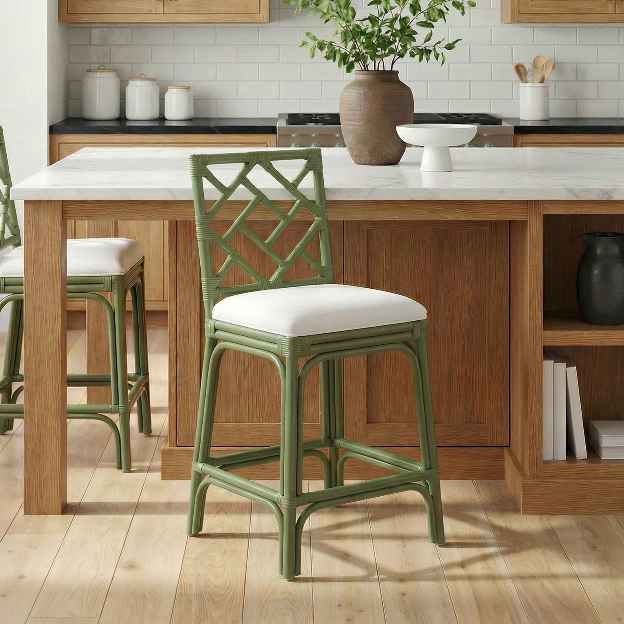 SB-73106-DGN-002-ALL3D Stacie Rattan Lattice Back Stool - Image 1