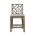 Stacie Rattan Lattice Back Stool - Image 7