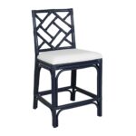 Stacie Rattan Lattice Back Stool - Image 13