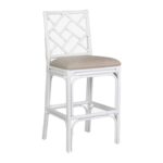Stacie Rattan Lattice Back Stool - Image 23