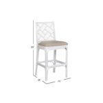 Stacie Rattan Lattice Back Stool - Image 27