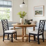 Stacie Rattan Lattice Back Dining Chair, Set of 2