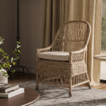 Bayside Handwoven Raffia Accent Chair - Image 2