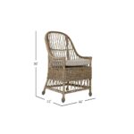 Bayside Handwoven Raffia Accent Chair - Image 9
