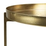 Eros Antique Brass Tray Top Accent Table - Image 4