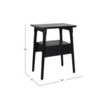 Kit Solid Mango Wood 1-Drawer Storage Side Table - Image 18