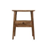 Kit Solid Mango Wood 1-Drawer Storage Side Table - Image 5