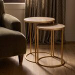 August Solid Wood Nesting Tables, Set of 2 - Image 2