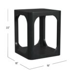 Addison Solid Mango Wood Storage Accent Table - Image 8