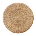 Betty Skirted Handwoven Rattan Accent Table - Image 3