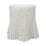 Betty Skirted Handwoven Rattan Accent Table - Image 5