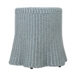 Betty Skirted Handwoven Rattan Accent Table - Image 11
