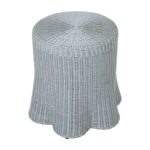 Betty Skirted Handwoven Rattan Accent Table - Image 13