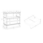 Ezra Solid Wood 2-Drawer Nightstand - Image 14