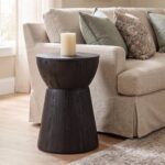 Cinched Drum Solid Mango Wood Side Table - Image 4