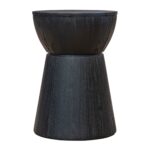 Cinched Drum Solid Mango Wood Side Table - Image 3