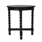 Adair Solid Wood Bobbin Turned-Leg Accent Side Table - Image 3