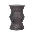 Ziggy Carved Solid Wood Accent Side Table - Image 4