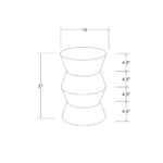 Ziggy Carved Solid Wood Accent Side Table - Image 6