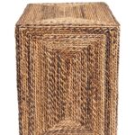 Soren Rectangular Braided Seagrass Side Table - Image 4