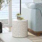 Tasi Round Capiz Shell Accent Table - Image 2