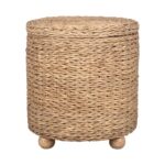 Delilah Round Woven Storage Side Table - Image 3