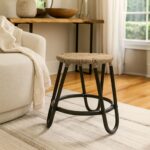 Alana Handwoven Rattan Side Table - Image 2