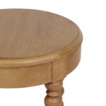 Elanor Round Turned Leg Side Table With Shelf - Image 3