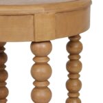 Elanor Round Turned Leg Side Table With Shelf - Image 5