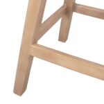 Joyce Swivel Solid Teak and Woven Abaca Counter Stool - Image 12