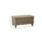 Odessa Handwoven Rattan Storage Coffee Table - Image 6