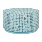 Mila Round Recycled Coconut Shell Coffee Table - Image 7