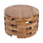 Lorena Round Solid Teak Wood Coffee Table