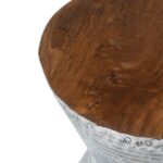 Lupton Solid Wood and Metal Accent Side Table - Image 3