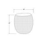 Melrose Metal Drum Accent Side Table - Image 4
