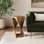 Cason Solid Teak Twist Accent Table - Image 2