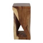 Cason Solid Teak Twist Accent Table - Image 3