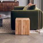 Harper Solid Teak Block Accent Side Table - Image 2