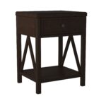 Wright Solid Wood 1-Drawer Nightstand - Image 8